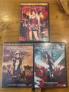 RESIDENT EVIL LOT of 3 - Original, Extinction and Apocalypse DVD Tested